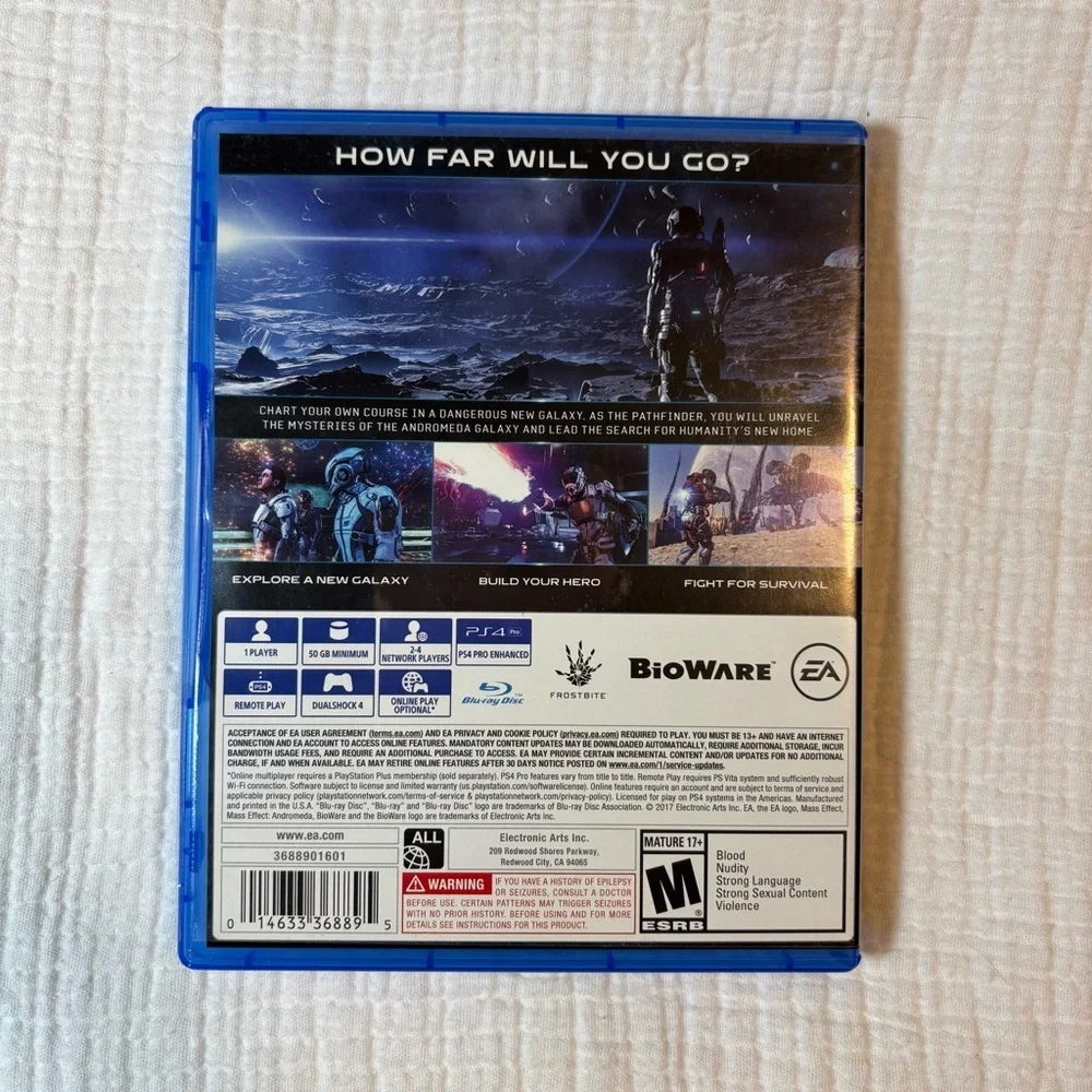 Sony PS4 Mass Effect Andromeda - Blue Case